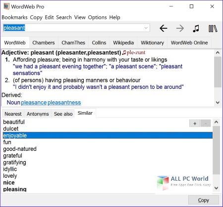 WordWeb Pro Ultimate Reference Bundle 9.04 With Full Crack Free Download