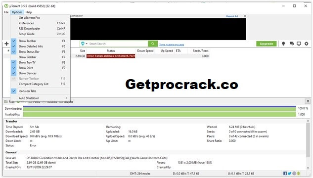uTorrent Pro Crack 3.6.0 Build 45966 for PC Download [Latest]