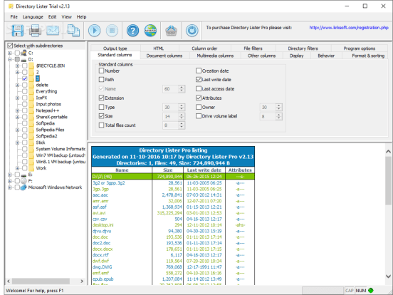 Directory Lister 2.62 Crack Plus Registration Key Free Download 2022