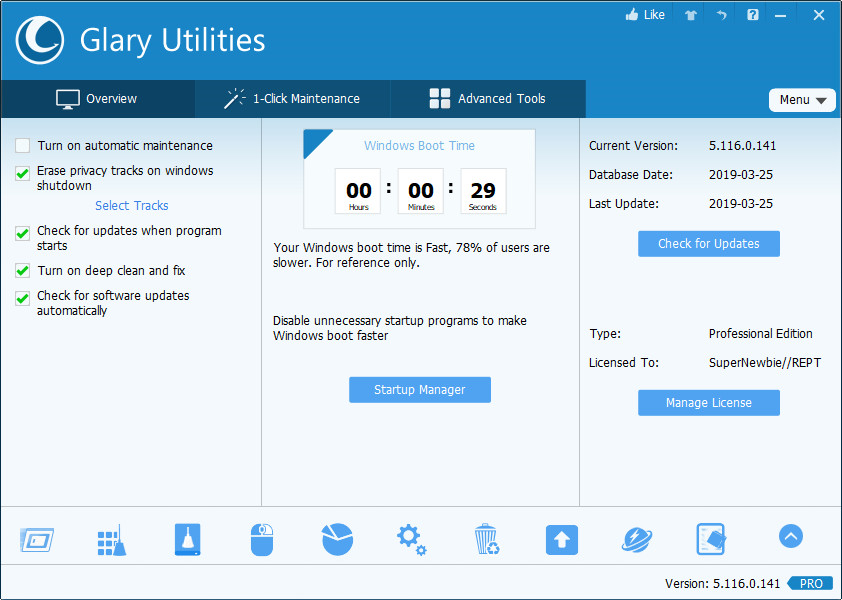 Glary Utilities Pro 5.180.0.209 Crack Plus Serial Key Full Free download 2022
