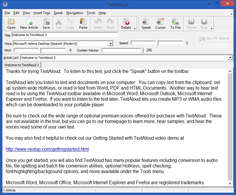 NextUp TextAloud 4.0.64 Crack 2022 With Activation Code