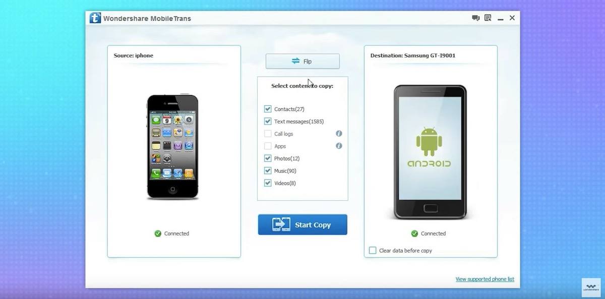 Wondershare MobileTrans 8.2.5 Crack + Registration Code Free